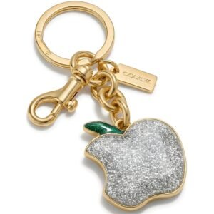 Llavero Manzana Brillante Dorada